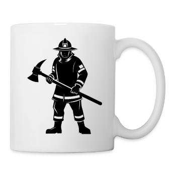 Pompier - Mug blanc - blanc - Droite