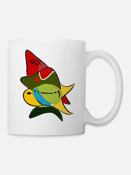 Colored Abstract Makeup - Mug - white