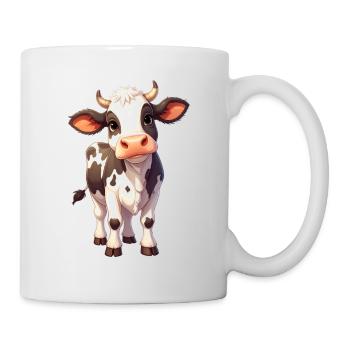 Vache - Mug blanc - blanc - Droite
