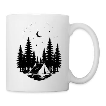 Camping sous les étoiles – nature et aventure en plein air - Mug blanc - blanc - Droite