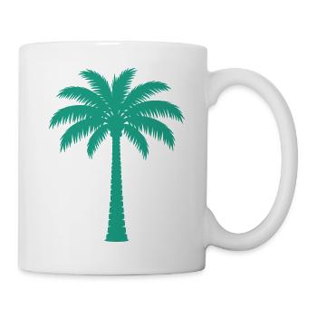 Palmier - vacances d’été à la plage Mer tropicale - Mug blanc - blanc - Droite