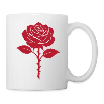 Rose - Rose Love Flower Tattoo Romance - Mug blanc - blanc - Droite
