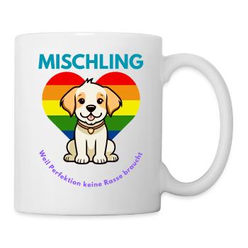 Mischling Design 4 - Tasse - Weiß - Rechts