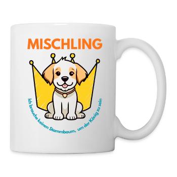 Mischling Design 5 - Tasse - Weiß - Rechts
