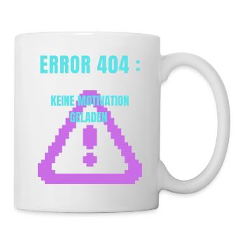 Error 404 Design  - Tasse - Weiß - Rechts
