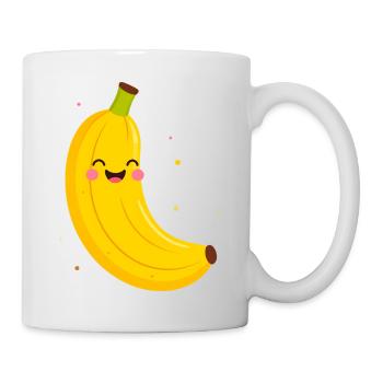Happy Banana Cartoon - Mug - white - Right