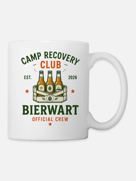 Bierwart – Camp Recovery Club Crew - Tasse - Weiß