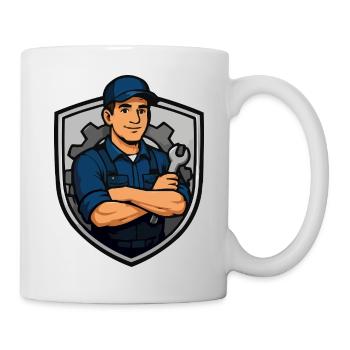 Mechanic Shield Motif - Mug - white - Right