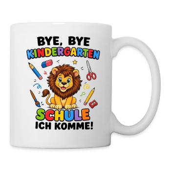 Löwenfreund: Schule, ich komme! - Tasse - Weiß - Rechts