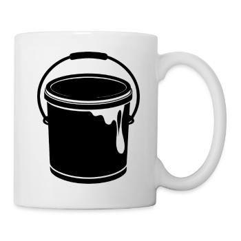 Boîte de peinture - Mug blanc - blanc - Droite
