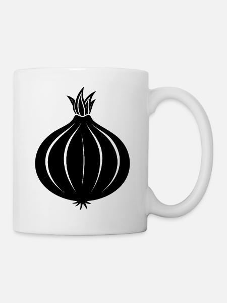 Zwiebel - Tasse - Weiß