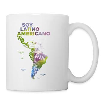 Soy Latino Americano Map - Mug - white - Right