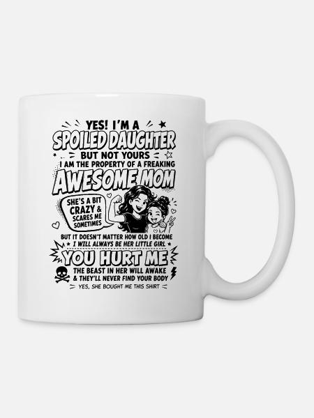 Super lustiges Geschenk für Tochter von Mama - Tasse - Weiß