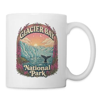Glacier Bay National Park USA Alaska Vintage - Mug - white - Right