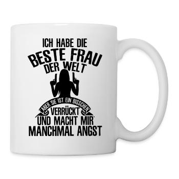 Ich Habe Die Beste Frau Welt - Tasse - Weiß - Rechts