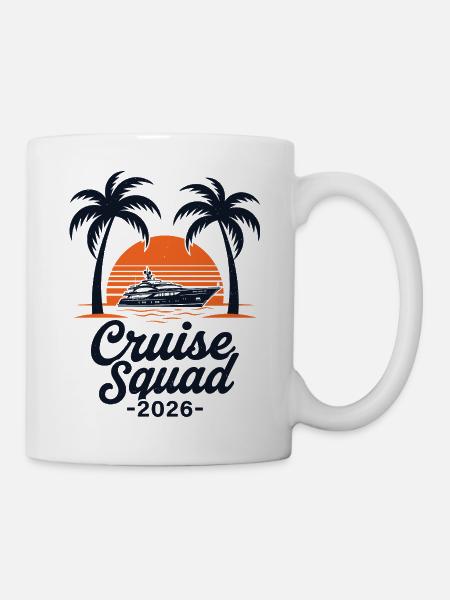 Cruise Squad 2026 Sunset Yacht - Tasse - Weiß