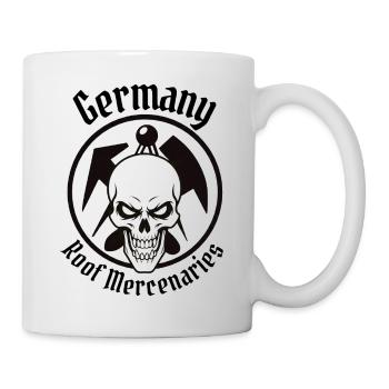 Roofer Elite - Germany Roof Mercenaries Skull - Mug - white - Right