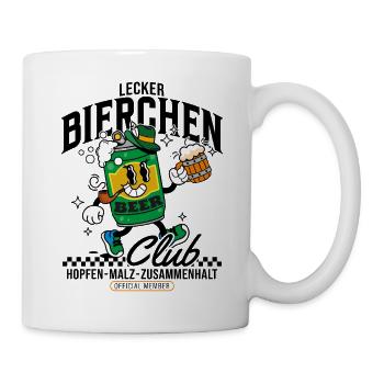 Lecker Bierchen Club - Tasse - Weiß - Rechts