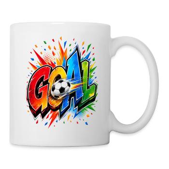 Explosion de buts Art football Goals - Mug blanc - blanc - Droite