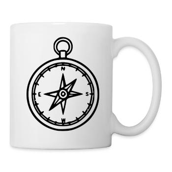 Compass Hiking Travel Gift - Mug - white - Right