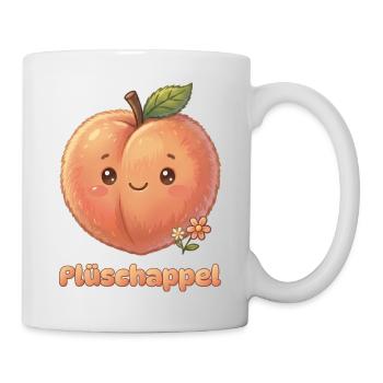 Plattdüütsch Edition: Plüschappel - Tasse - Weiß - Rechts