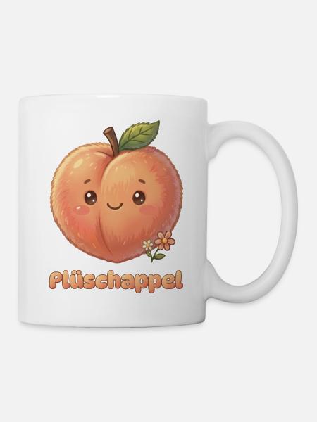 Plattdüütsch Edition: Plüschappel - Tasse - Weiß