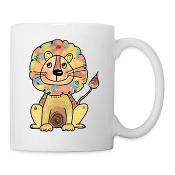 un peu différent et fort comme un lion - Mug blanc - blanc - Droite