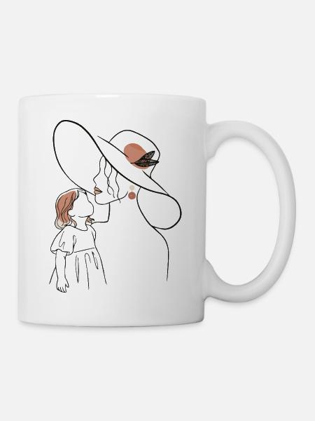 Mutter und Tochter - Tasse - Weiß