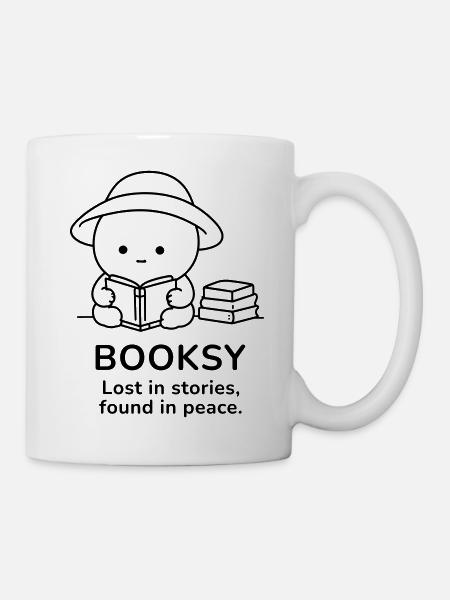 Booksy – Lost in Stories, Found in Peace - Mug - white