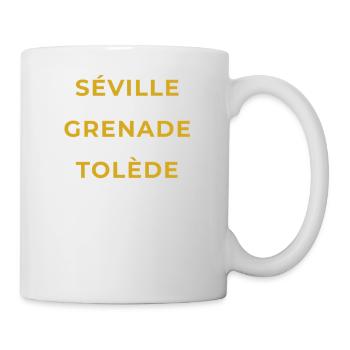 Ispagnac Lozère - Séville - Grenade - Tolède - Mug blanc - blanc - Droite
