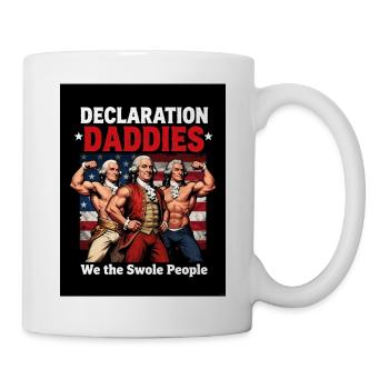 Déclaration des Swole Daddies - Mug blanc - blanc - Droite
