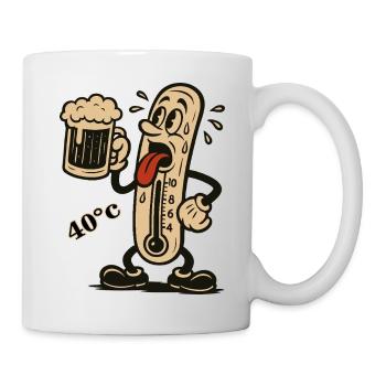 Boiling thermometer and beer - Mug - white - Right