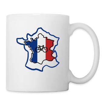 France Cycling – Bicycle Rider Design - Mug - white - Right