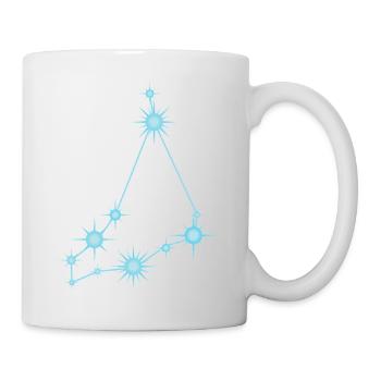 Constellation de l’Étoile du Capricorne Signe du zodiaque Bleu - Mug blanc - blanc - Droite