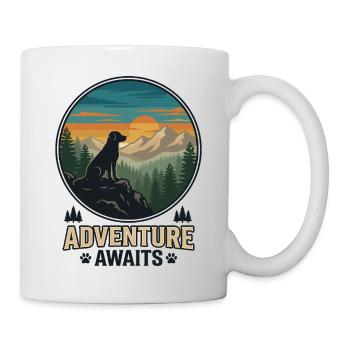Hiking - Outdoor Adventure - Adventure Awaits - Mug - white - Right