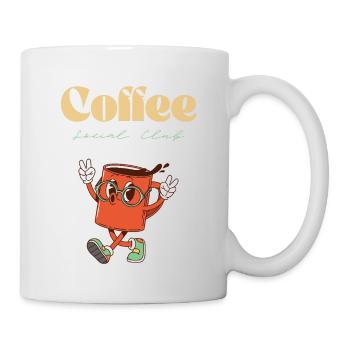 Coffee Social Club - Tasse - Weiß - Rechts