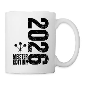 Darts Meister 2026 Kreisliga shirt schwarz - Tasse - Weiß - Rechts