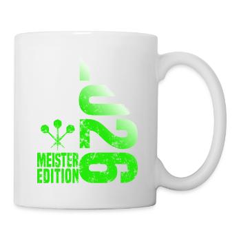 Champion de fléchettes 2026 maillot de Kreisliga vert blanc - Mug blanc - blanc - Droite