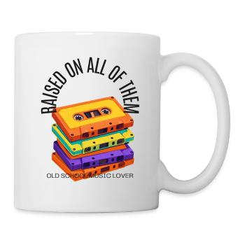 Retro Stack Cassettes: Old School - Mug - white - Right
