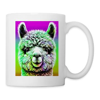 Alpaka - Tasse - Weiß - Rechts