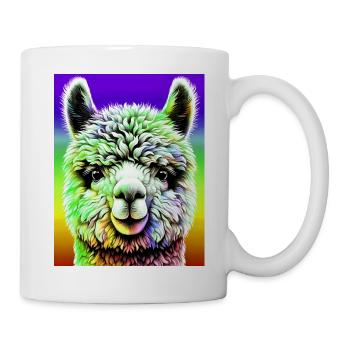 Alpaka - Tasse - Weiß - Rechts