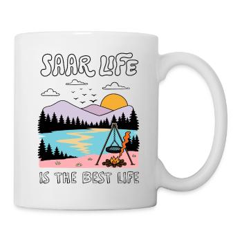 Saarland - Saar Life ist the Best Life  - Tasse - Weiß - Rechts