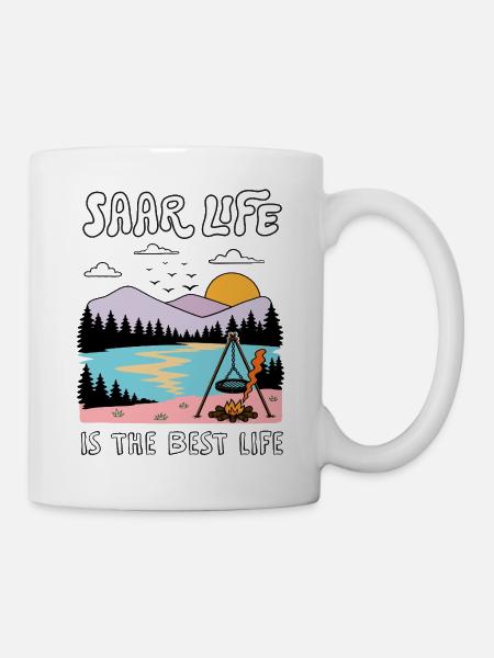 Sarre - La vie en Sarre est la meilleure vie - Mug blanc - blanc
