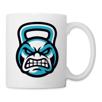 Gym Kettlebell Crest - Mug - white - Right