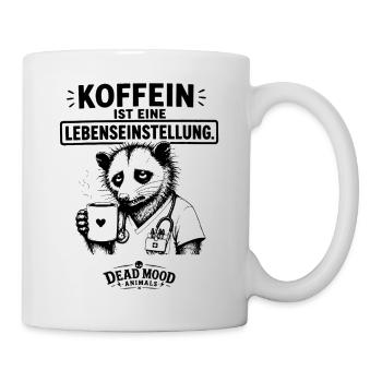 Lustiger Kaffee Spruch Medizin Humor Geschenk  - Tasse - Weiß - Rechts