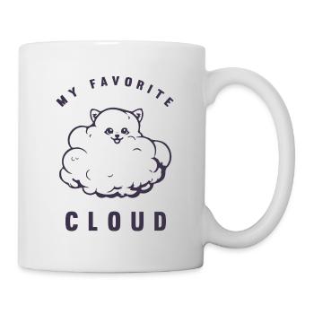 Mon nuage préféré - Poméranian - Mug blanc - blanc - Droite