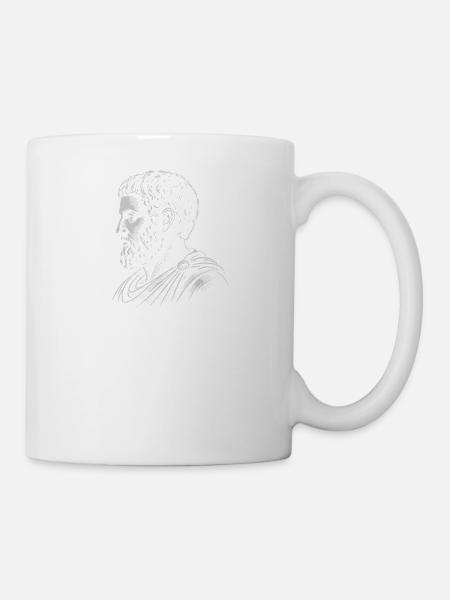 Marcus Aurelius stoische Denkweise - Tasse - Weiß