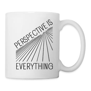 Perspective Is Everything Motivational Geometric - Mug - white - Right
