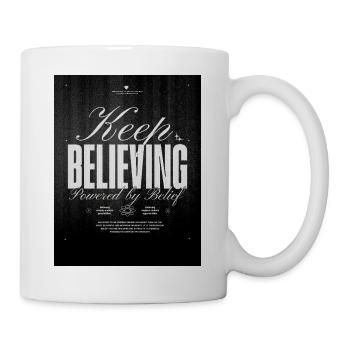 Keep Believing: Powered by Belief - Mug - white - Right