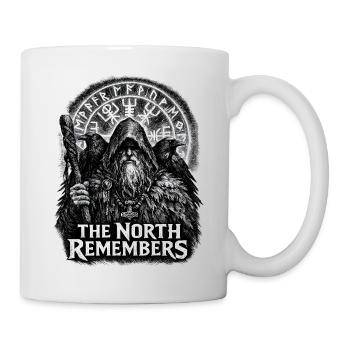 Nordic Rune Guardian in Raven Cloak - Mug - white - Right